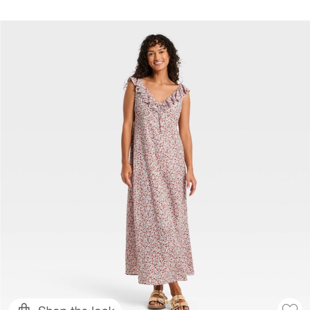 Floral Sleeveless Maxi Dress